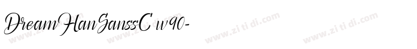 DreamHanSanssC w90字体转换